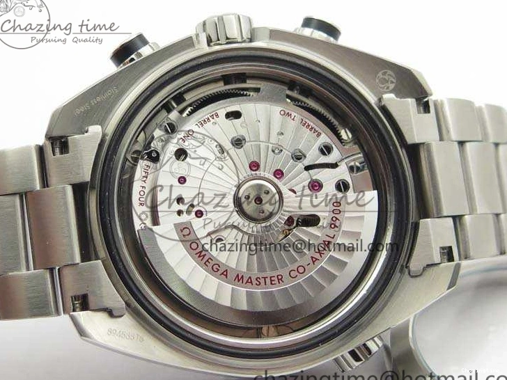 0120 FastDry Planet Ocean Master Chrono SS OM 1:1 Best Edition Black Dial On SS Bracelet A9900 V 8112